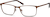 Angle view of Rectangle Glasses 3217115 in Copper thumbnail