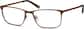 Angle view of Rectangle Glasses 3217115 in Copper thumbnail