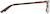 Side view of Rectangle Glasses 3217115 in Copper thumbnail