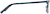 Side view of Rectangle Glasses 3217116 in Peacock thumbnail