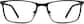 Front view of Rectangle Glasses 3217121 in Black thumbnail
