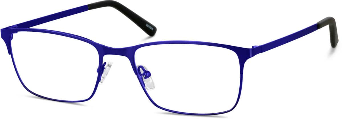 Angle view of Rectangle Glasses 3217216 in Indigo