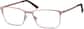 Angle view of Rectangle Glasses 3217219 in Rose Gold thumbnail