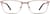 Front view of Rectangle Glasses 3217219 in Rose Gold thumbnail