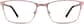 Front view of Rectangle Glasses 3217219 in Rose Gold thumbnail