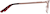 Side view of Rectangle Glasses 3217219 in Rose Gold thumbnail