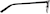 Side view of Rectangle Glasses 3217221 in Black thumbnail