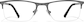 Front view of Rectangle Glasses 3217312 in Gray thumbnail