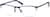 Angle view of Rectangle Glasses 3217316 in Peacock thumbnail