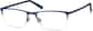 Angle view of Rectangle Glasses 3217316 in Peacock thumbnail