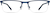 Front view of Rectangle Glasses 3217316 in Peacock thumbnail