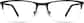 Front view of Rectangle Glasses 3217321 in Black thumbnail