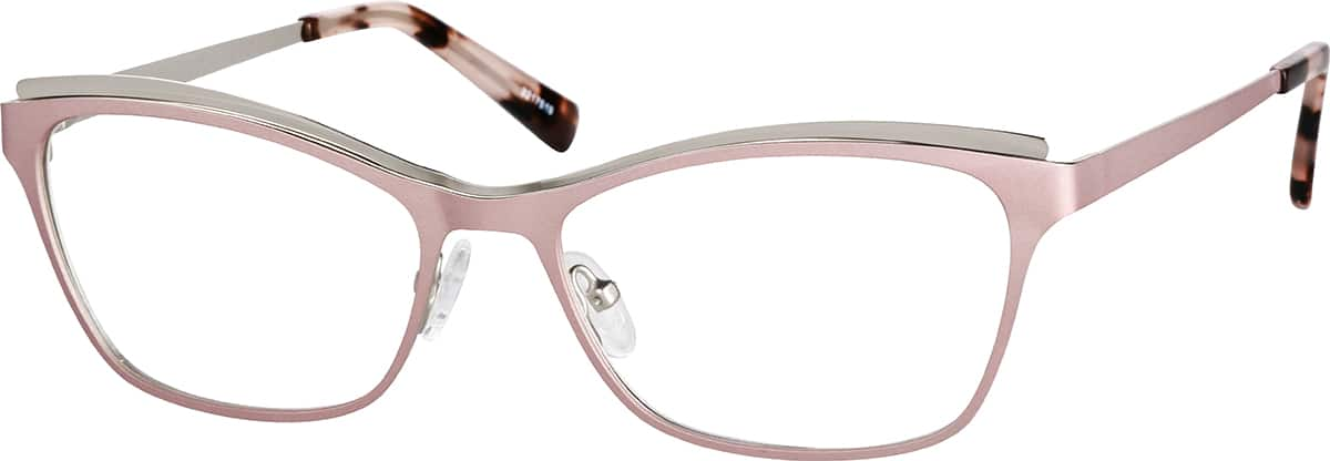 Angle view of Cat-Eye Glasses 3217519 in Pink