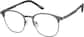 Angle view of Browline Glasses 3218212 in Gray thumbnail