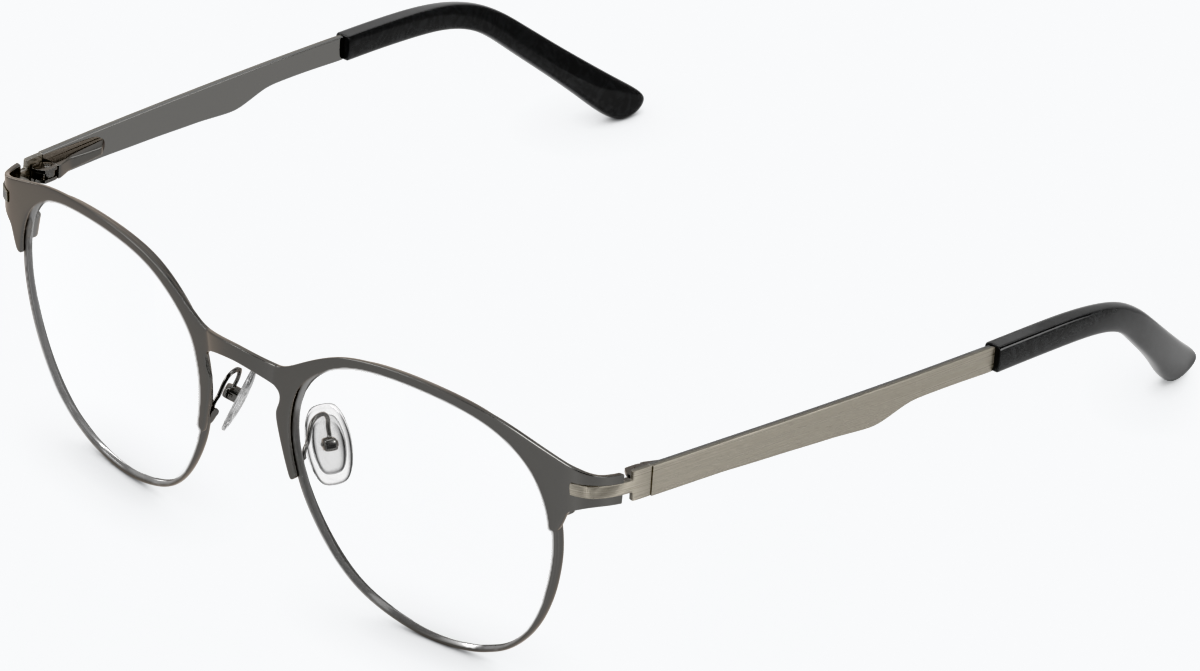Angle view of Browline Glasses 3218212 in Gray thumbnail