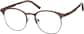 Angle view of Browline Glasses 3218215 in Brown thumbnail