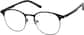 Angle view of Browline Glasses 3218221 in Black thumbnail
