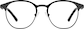 Front view of Browline Glasses 3218221 in Black thumbnail