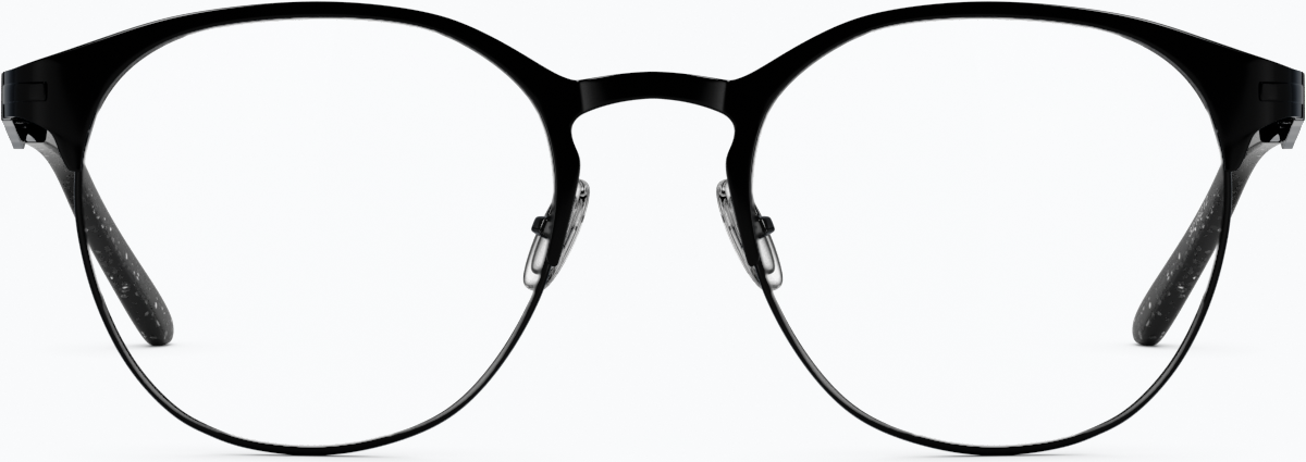 Front view of Browline Glasses 3218221 in Black thumbnail