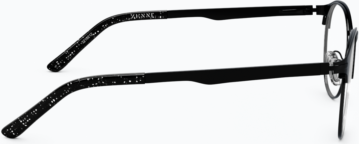 Side view of Browline Glasses 3218221 in Black thumbnail