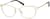Angle view of Cat-Eye Glasses 3218314 in Gold thumbnail