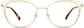 Front view of Cat-Eye Glasses 3218314 in Gold thumbnail