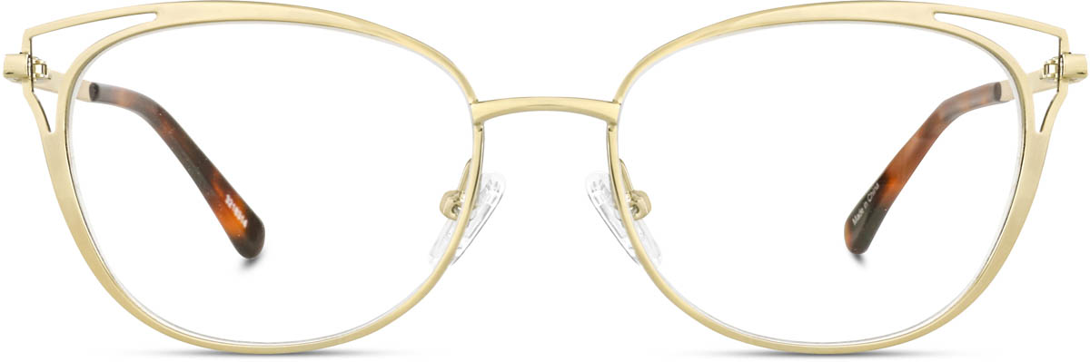 Gold Cat-Eye Glasses