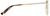 Side view of Cat-Eye Glasses 3218314 in Gold thumbnail