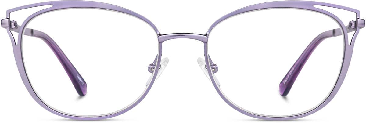 Silver Cat-Eye Glasses #3224611 | Zenni Optical Canada