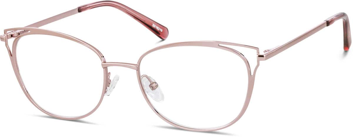 Angle view of Cat-Eye Glasses 3218319 in Pink