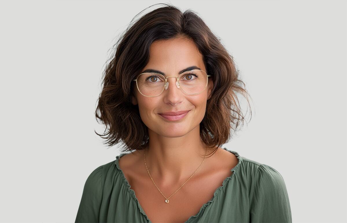 Gold Square Glasses #3218414 | Zenni Optical