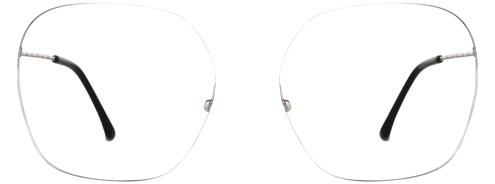 Black/Gold Square Glasses #3218621 | Zenni Optical Canada