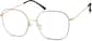 Angle view of Square Glasses 3218621 in Black/Gold thumbnail