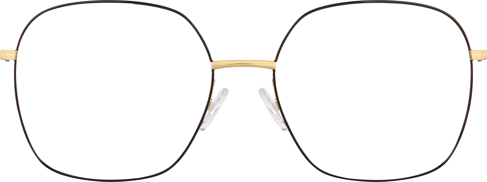 Front view of Square Glasses 3218621 in Black