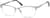 Angle view of Browline Glasses 3218811 in Silver thumbnail