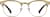 Front view of Browline Glasses 321914 in Gold thumbnail