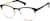 Angle view of Browline Glasses 321921 in Black thumbnail