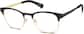 Angle view of Browline Glasses 321921 in Black thumbnail