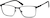 Angle view of Rectangle Glasses 3219221 in Black thumbnail
