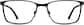 Front view of Rectangle Glasses 3219221 in Black thumbnail