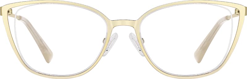 Gold Cat-Eye Glasses 