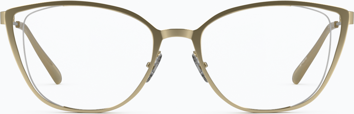 Front view of Cat-Eye Glasses 3219514 in Gold thumbnail
