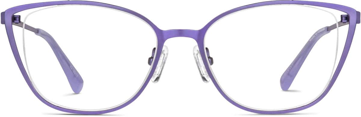 Front view of Cat-Eye Glasses  3219517 in Purple