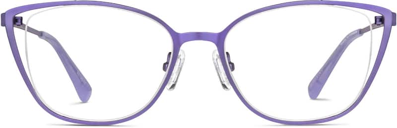 Purple Cat-Eye Glasses 