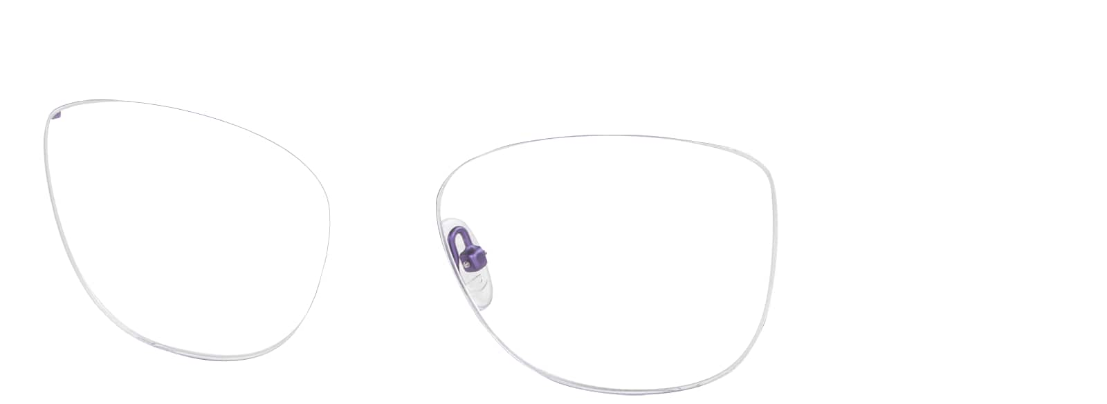 Angle view of Cat-Eye Glasses  3219517 in Purple