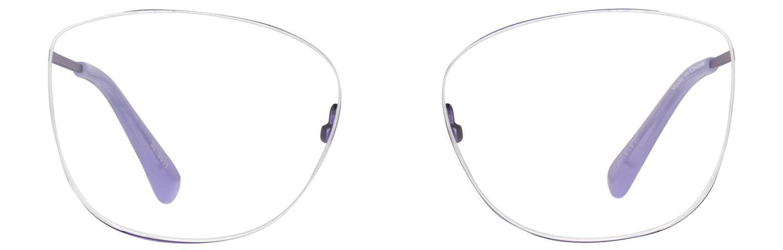 Front view of Cat-Eye Glasses  3219517 in Purple