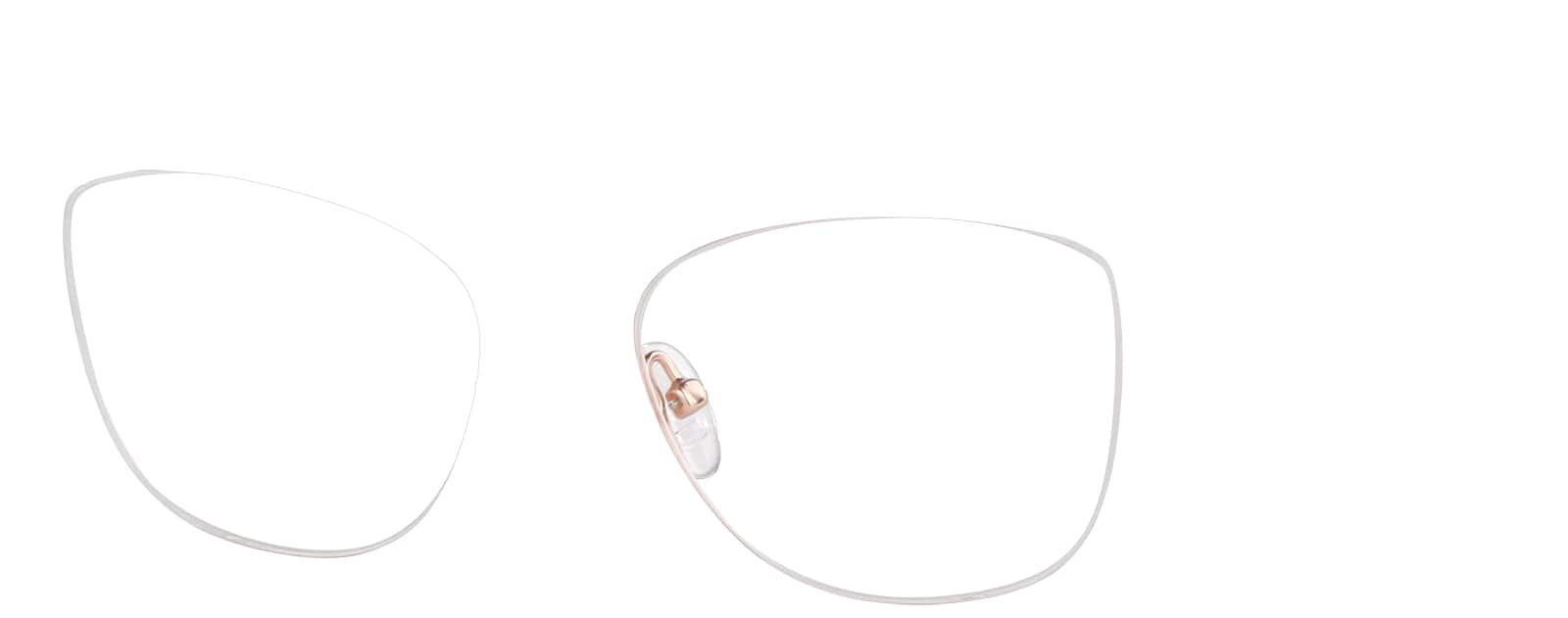 Angle view of Cat-Eye Glasses  3219519 in Rose Gold