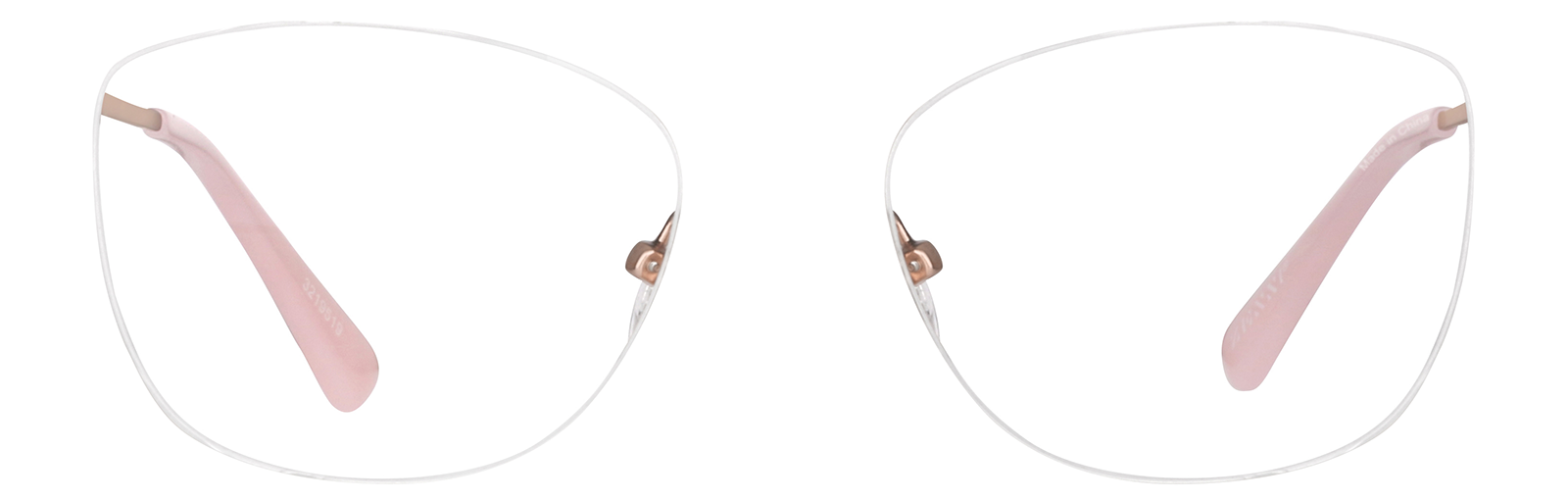 Front view of Cat-Eye Glasses  3219519 in Rose Gold