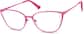 Angle view of Cat-Eye Glasses 3219527 in Pink thumbnail