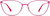 Front view of Cat-Eye Glasses  3219527 in Pink thumbnail